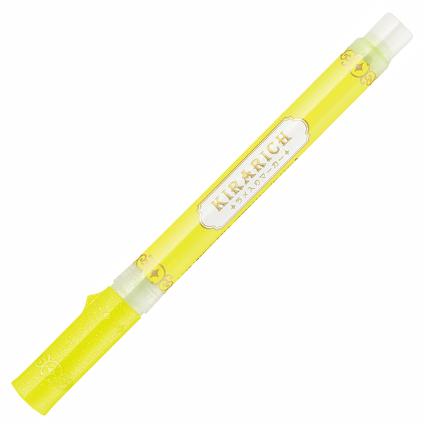 Zebra Kirarich WKS18 Glitter Highlighter - Yellow