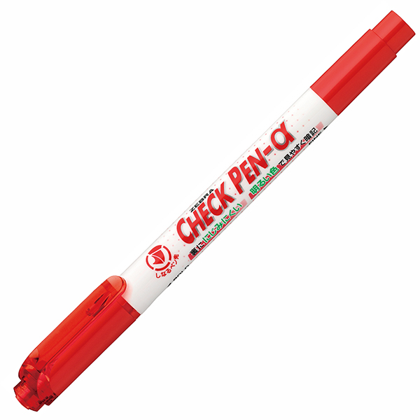 チェックペン　α　　赤